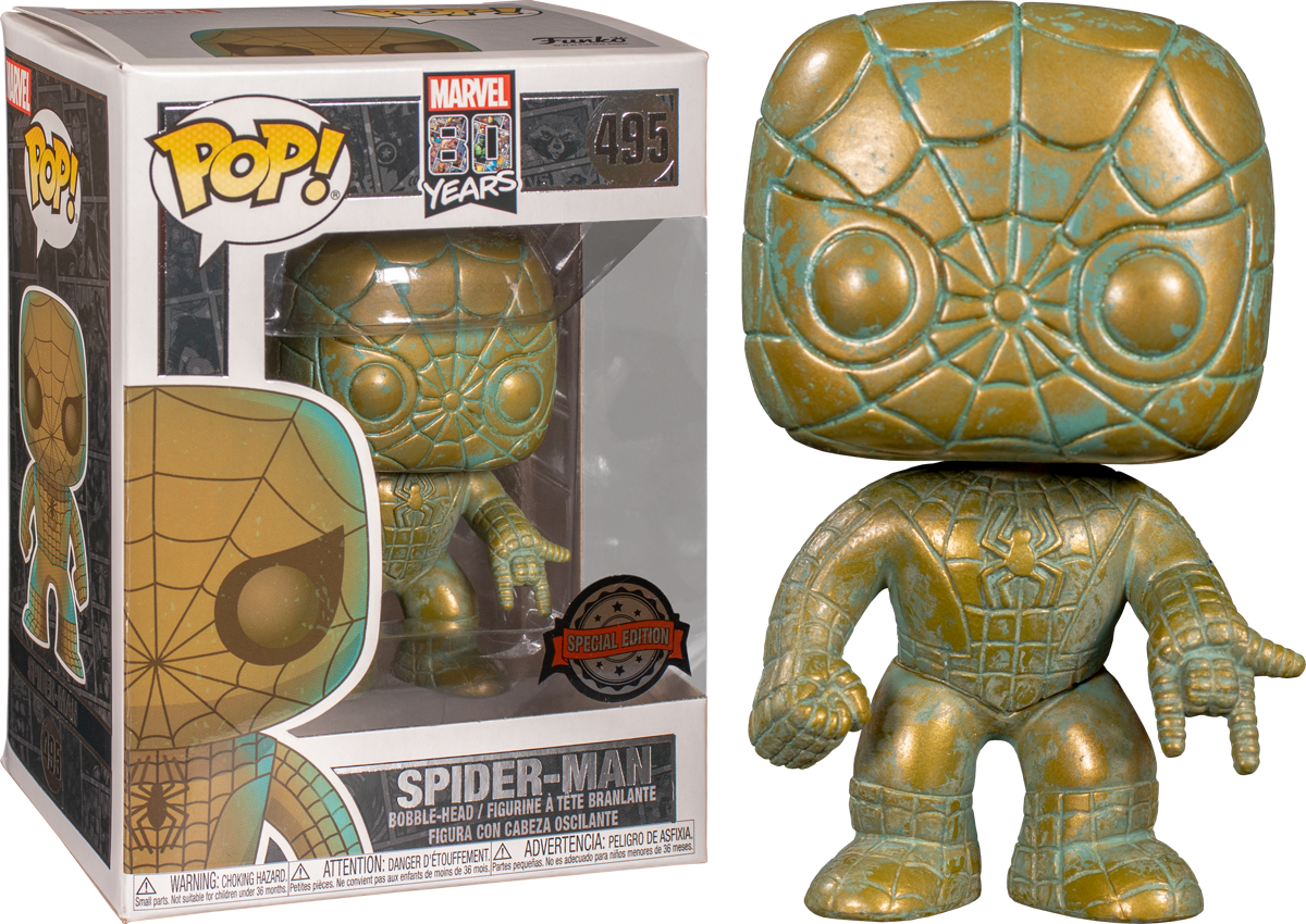 Spider-Man - Spider-Man Patina 80th Anniversary Pop! Vinyl Figure