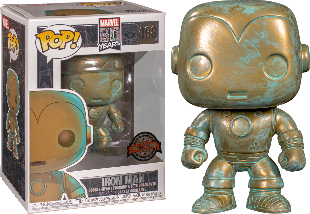 The Avengers - Iron Man Patina 80th Anniversary Pop! Vinyl Figure