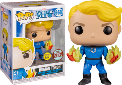 Fantastic Four - Human Torch Suited Glow Pop! Vinyl Figure