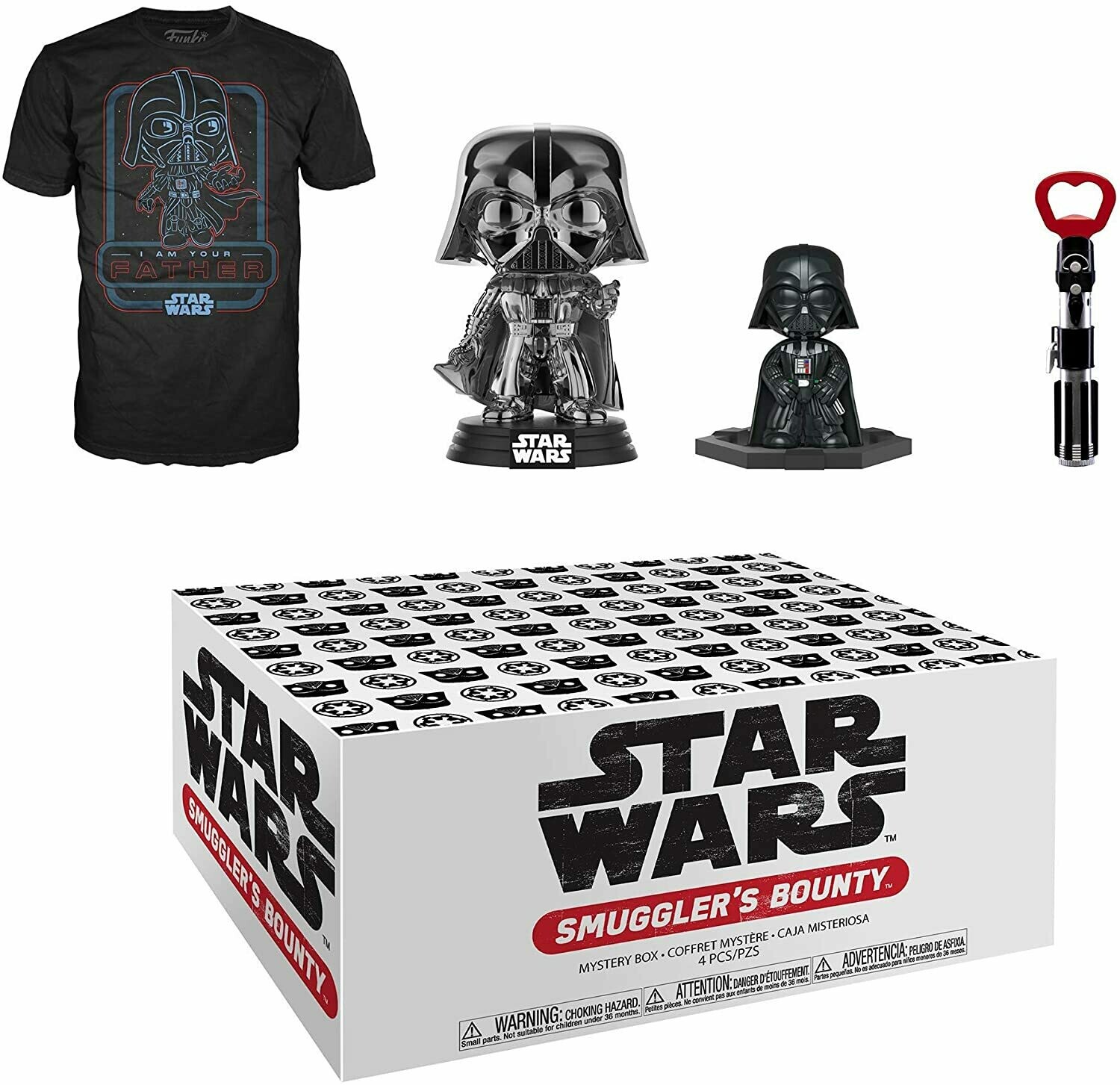 Funko Star Wars Smuggler's Bounty Box, Darth Vader Theme, Small T-Shirt