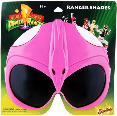 Sunstaches Mighty Morphin' Power Rangers Pink Power Ranger Sunglasses, Party Favors, UV400 - alternate product image 2