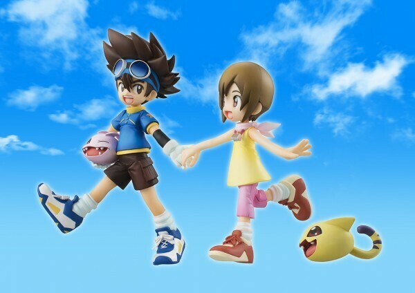 Order: DIGIMON - GEM SERIES TAICHI &amp; HIKARI &amp; KOROMON &amp; NYAROMON FIGURE SET