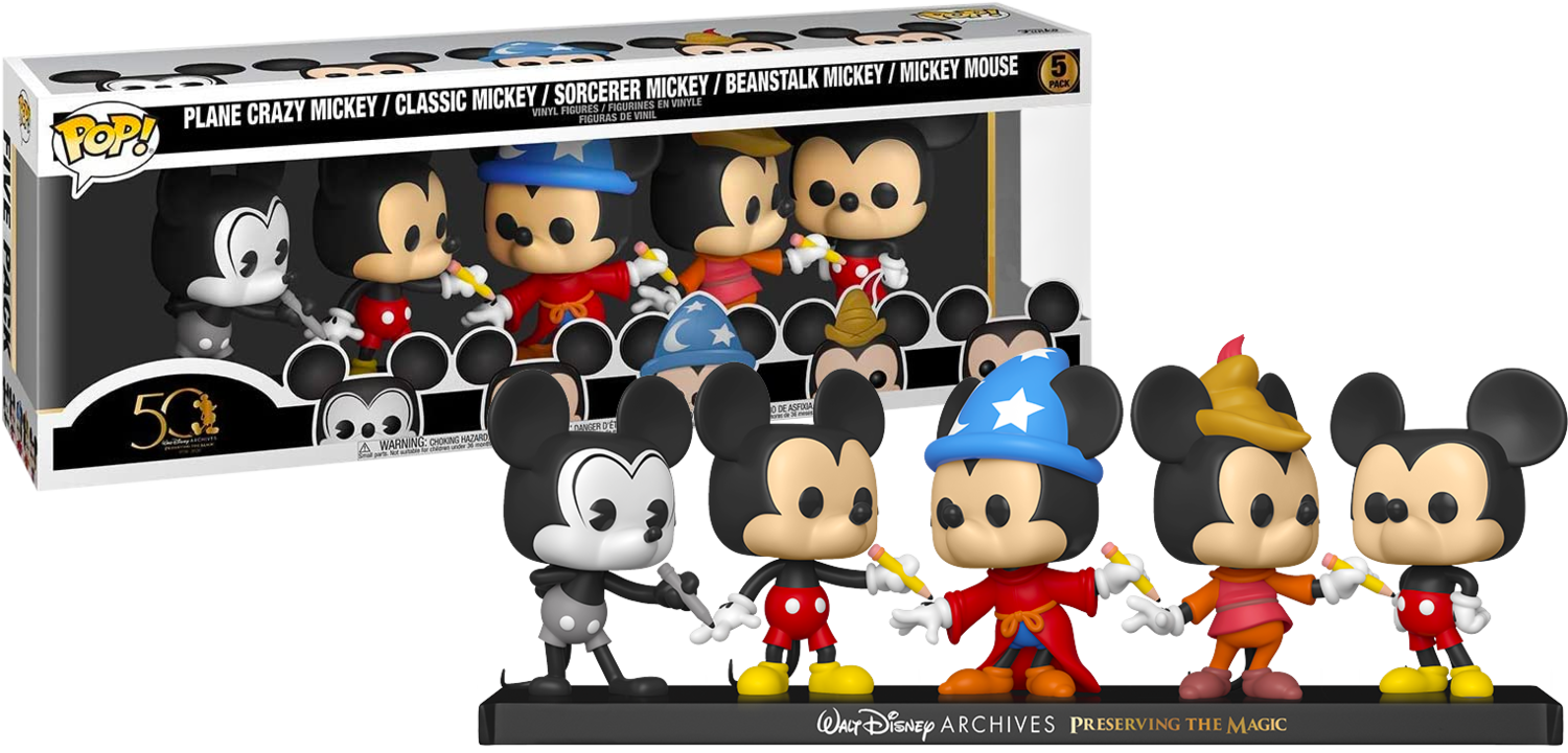 Walt Disney Archives - Mickey Mouse 50th Anniversary Pop! Vinyl Figure 5-Pack