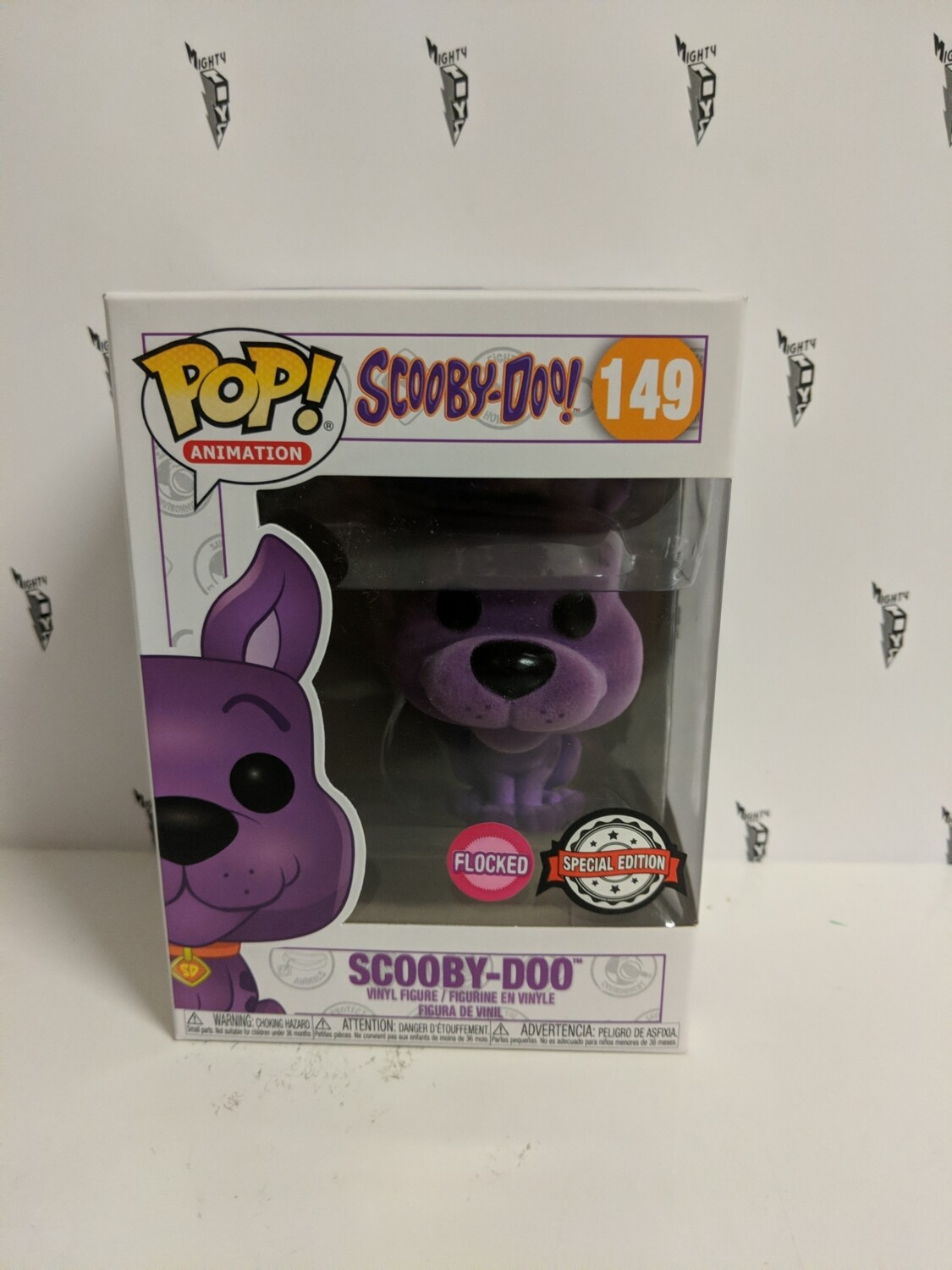 Scooby-Doo - Scooby-Doo Purple Flocked Pop! Vinyl Figure (box damaged)