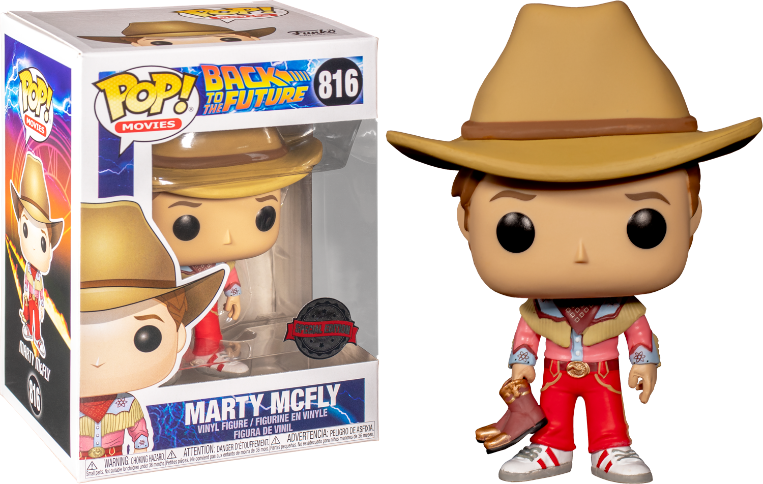 Back to the Future - Marty McFly Cowboy Pop! Vinyl Figure