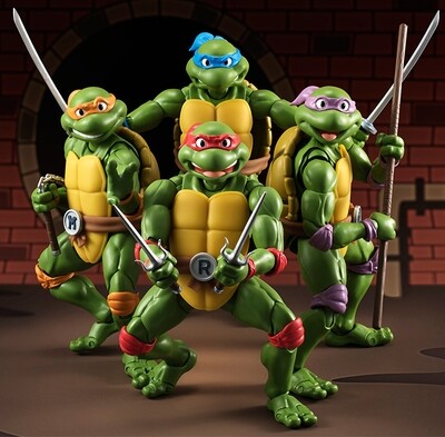 TMNT - S.H.FIGUARTS - MICHELANGELO FIGURE view 2 - Mighty Toys Australia