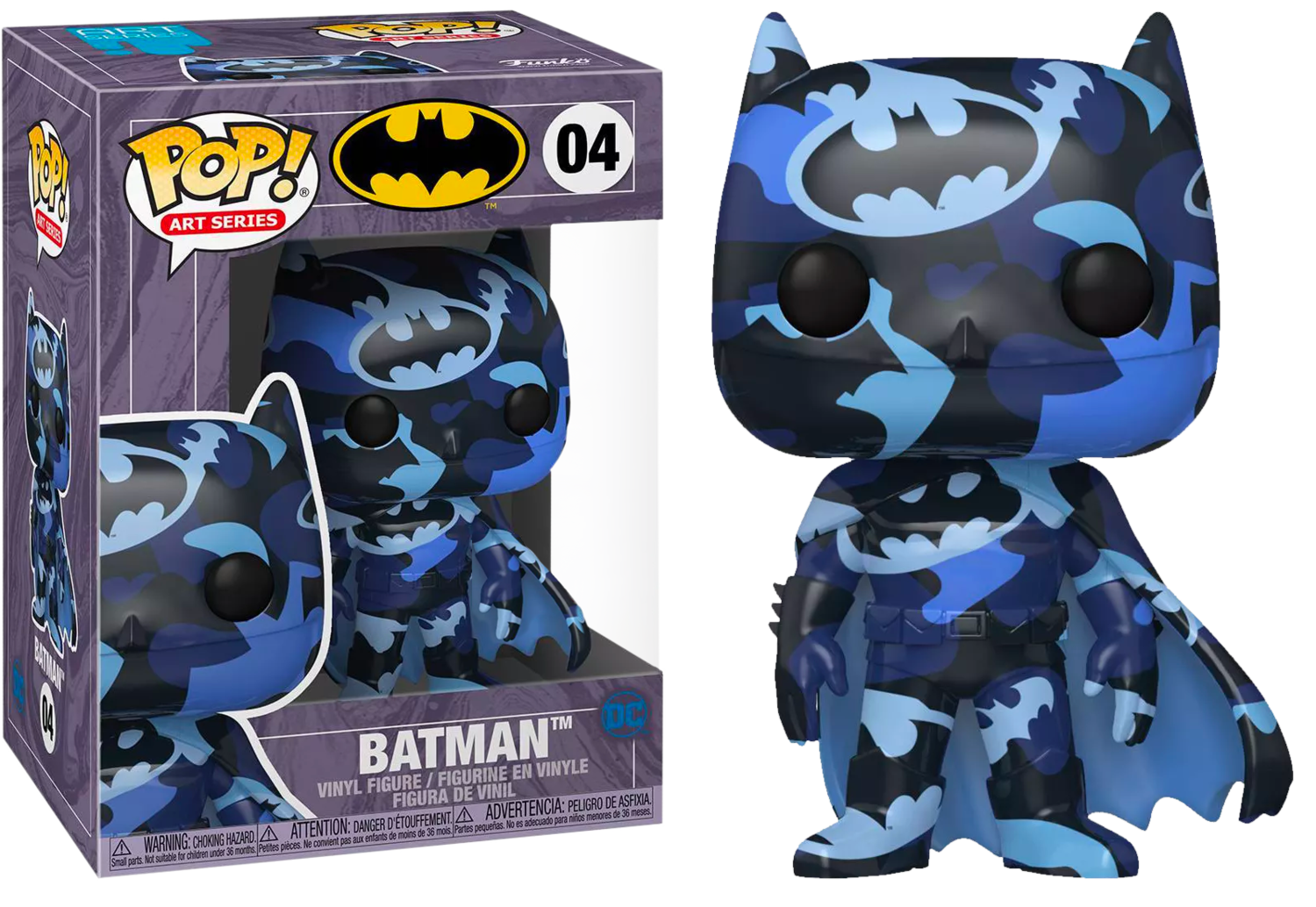 Batman - Batman Blue &amp; Black Artist Series Pop! Vinyl Figure with Pop! Protector