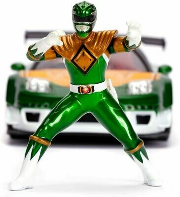 Power Rangers Green Ranger &amp; 2002 Honda NSX Type-R Japan Spec 1:24 Die - Cast Vehicle with Figure - alternate product image 2