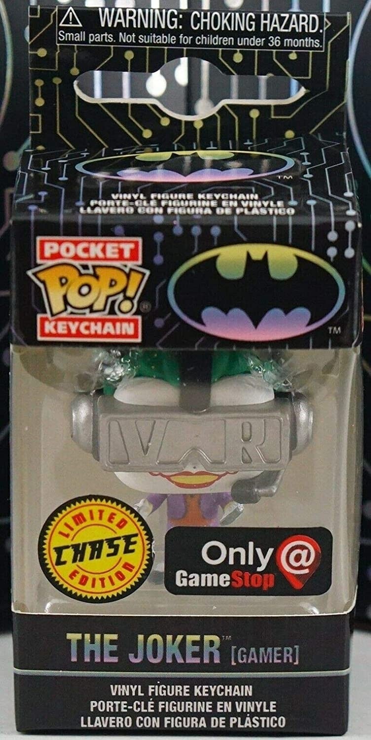 Funko Pocket Pop! Keychain: The Joker Gamer Limited Edition Chase Exclusive