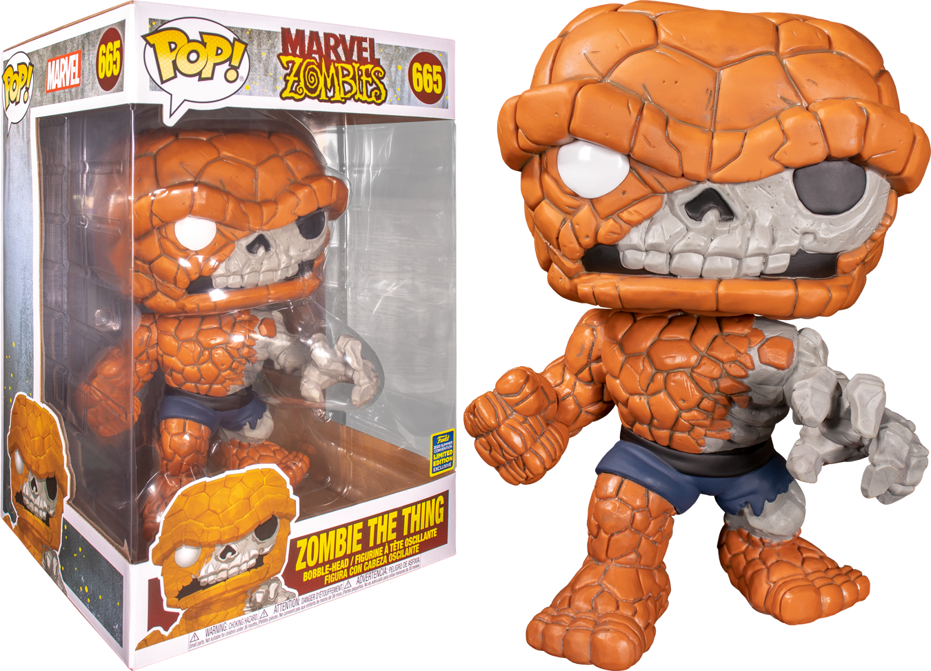 ​Marvel Zombies - The Thing Zombie 10&quot; Pop! Vinyl Figure (2020 Summer Convention Exclusive)
