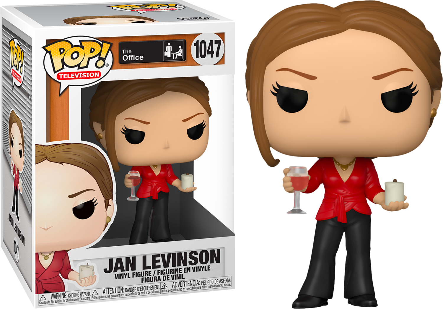 The Office - Jan Levinson with Wine &amp; Candle Pop! Vinyl Figure