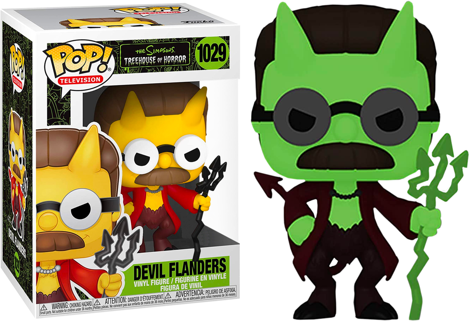 The Simpsons - Devil Flanders Glow in the Dark Pop! Vinyl Figure