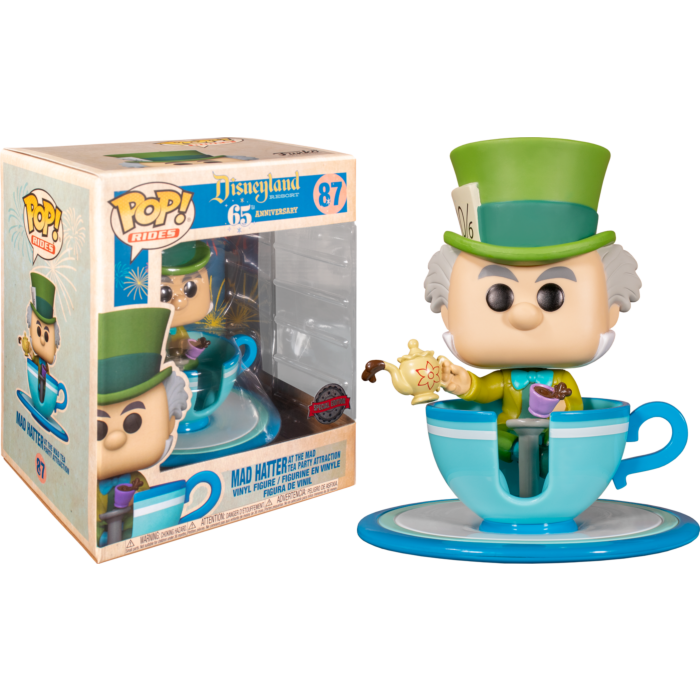 Mad Hatter  with Mad Tea Party 65th Anniversary Pop! Rides Vinyl Figure