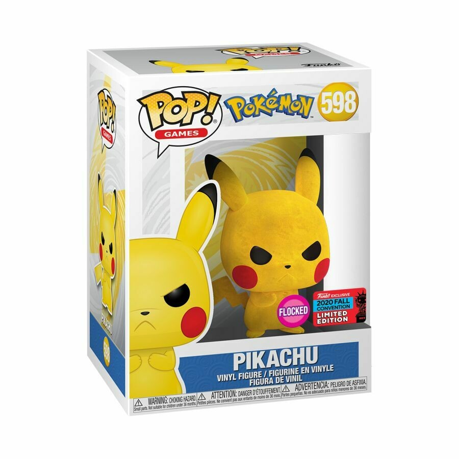 Pokemon - Pikachu Pop (Flocked) pop Vinyl Figure NYCC 2020