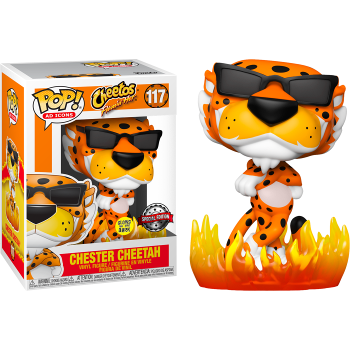 Cheetos - Chester Cheetah with Flames Glow in the Dark Pop! Vinyl Figure