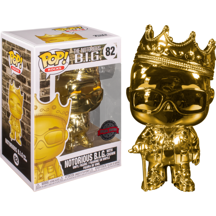 Notorious B.I.G. - Notorious B.I.G. with Crown Gold Chrome Pop! Vinyl Figure