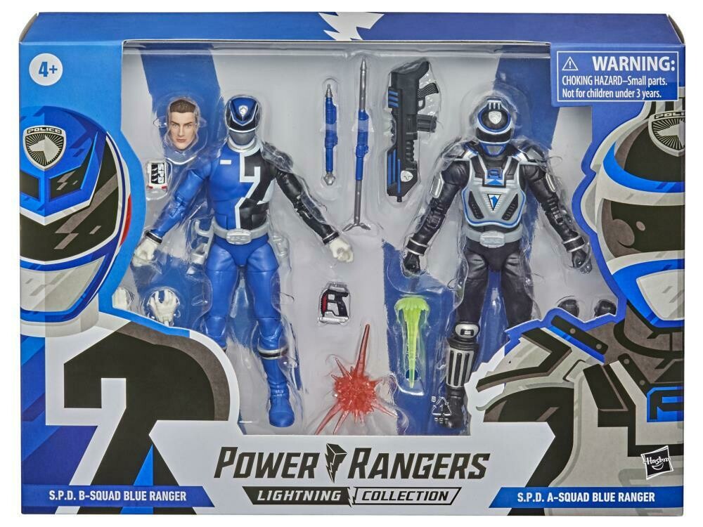 Hasbro Power Rangers Lightning Collection S.P.D. B-Squad VS A-Squad Blue Ranger Two-Pack