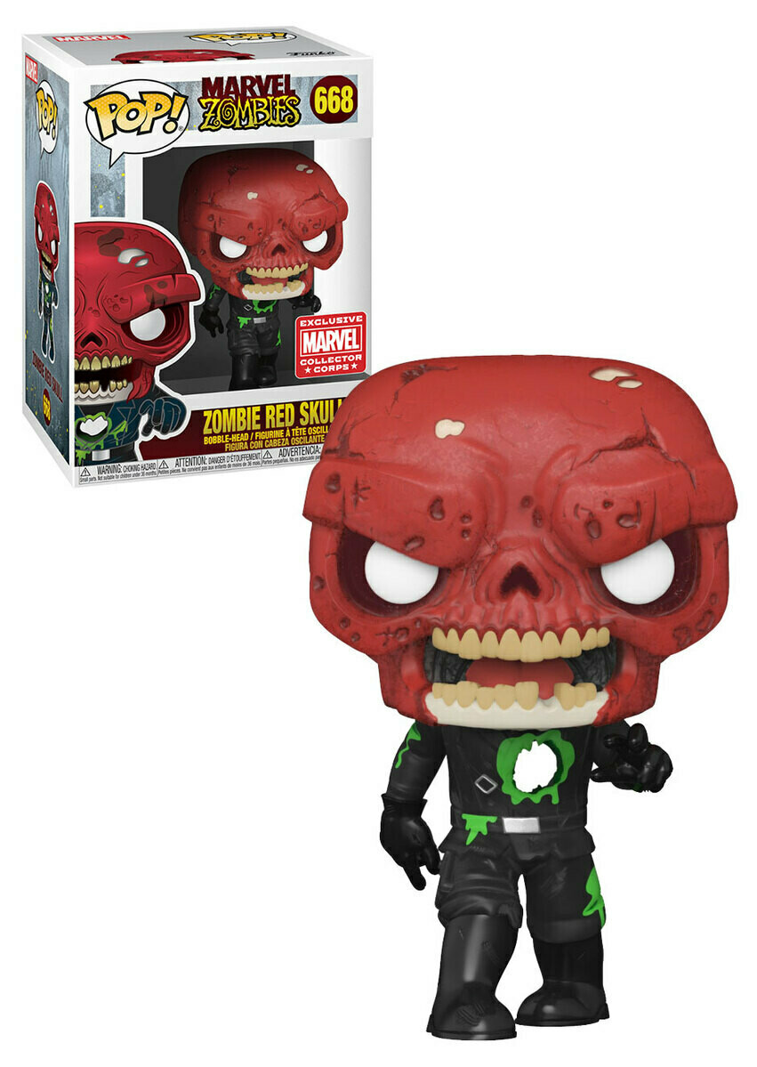 Marvel Collector Corp Box - Red Skull Zombie Pop! Vinyl Figure
