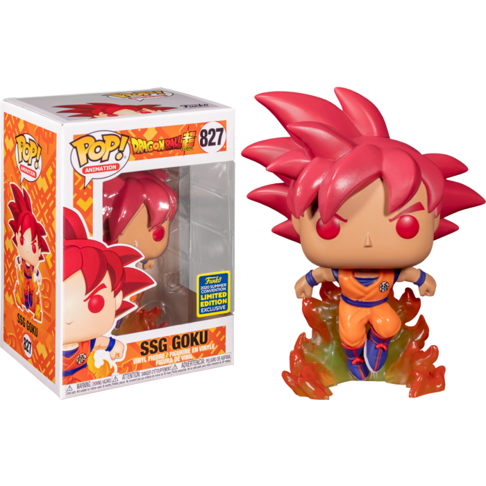 Dragon Ball Z - Super Saiyan God Goku with Flames Pop! Vinyl Figure (2020 Summer Convention Exclusive)