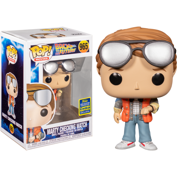 Back to the Future - Marty checking watch Pop! Vinyl Figure (SDCC 2020)