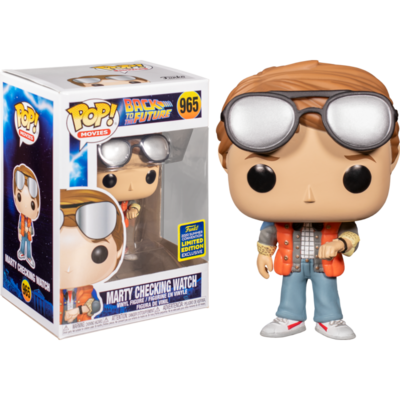 Back to the Future - Marty checking watch Pop! Vinyl Figure (SDCC 2020)