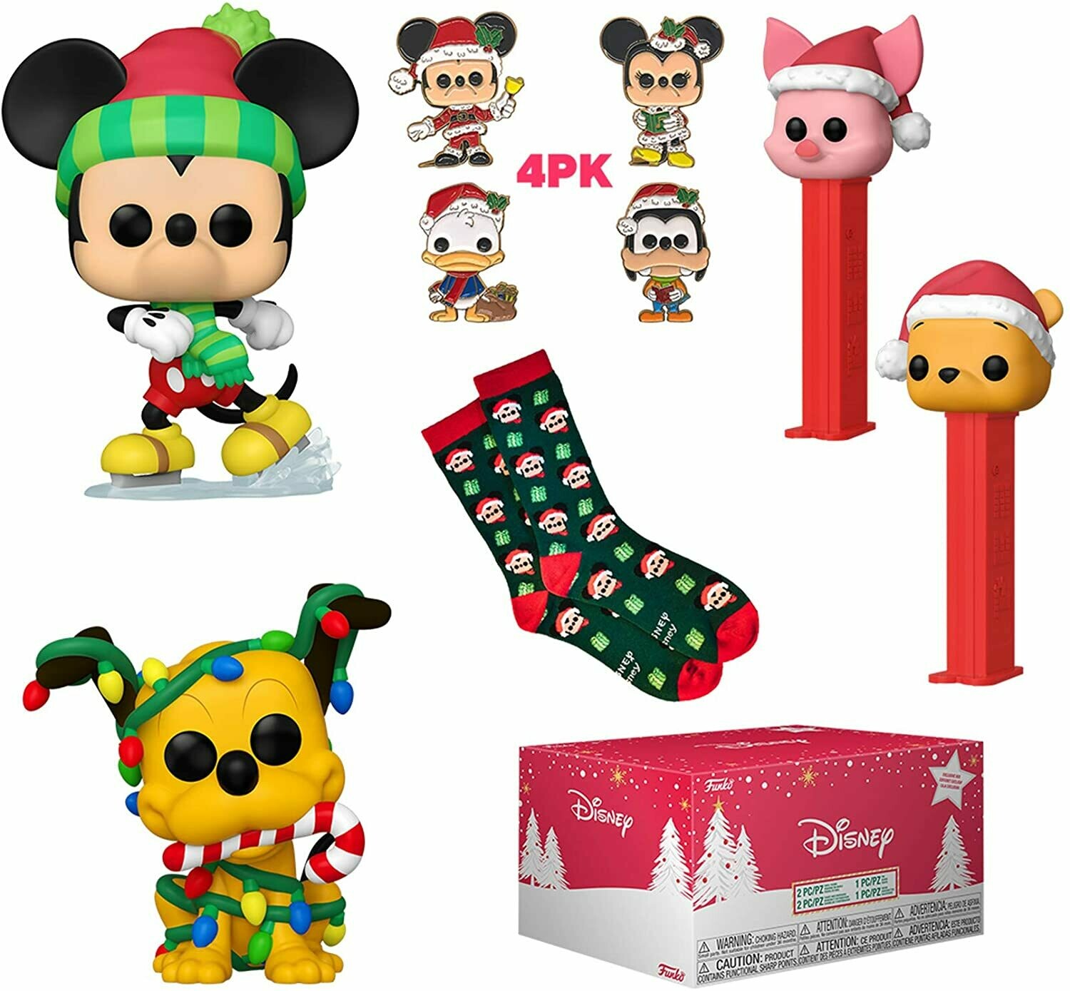 Disney Holiday Collectors Box - with 2 Pop! Vinyl Figures