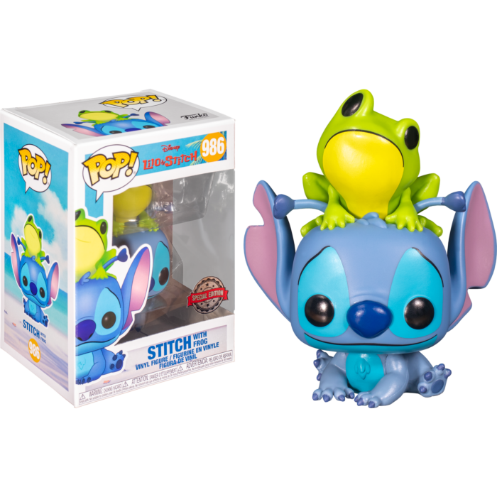 Lilo &amp; Stitch - Stitch with Frog Pop! Vinyl Figure