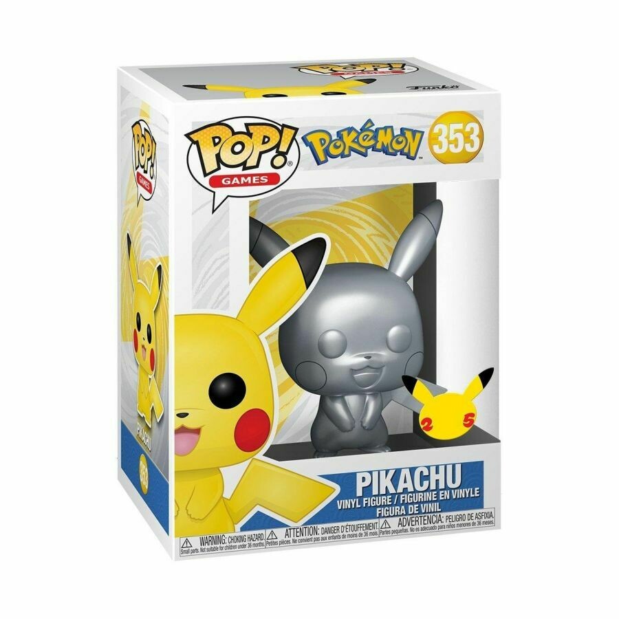 Pokemon - Pikachu Silver Metallic Pop! Vinyl Figure