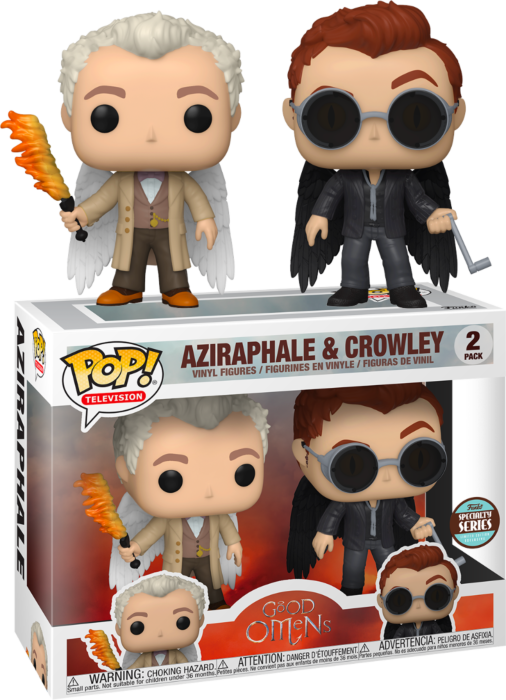 Good Omens - Aziraphale & Crowley with Wings Pop! Vinyl Figure 2-Pack