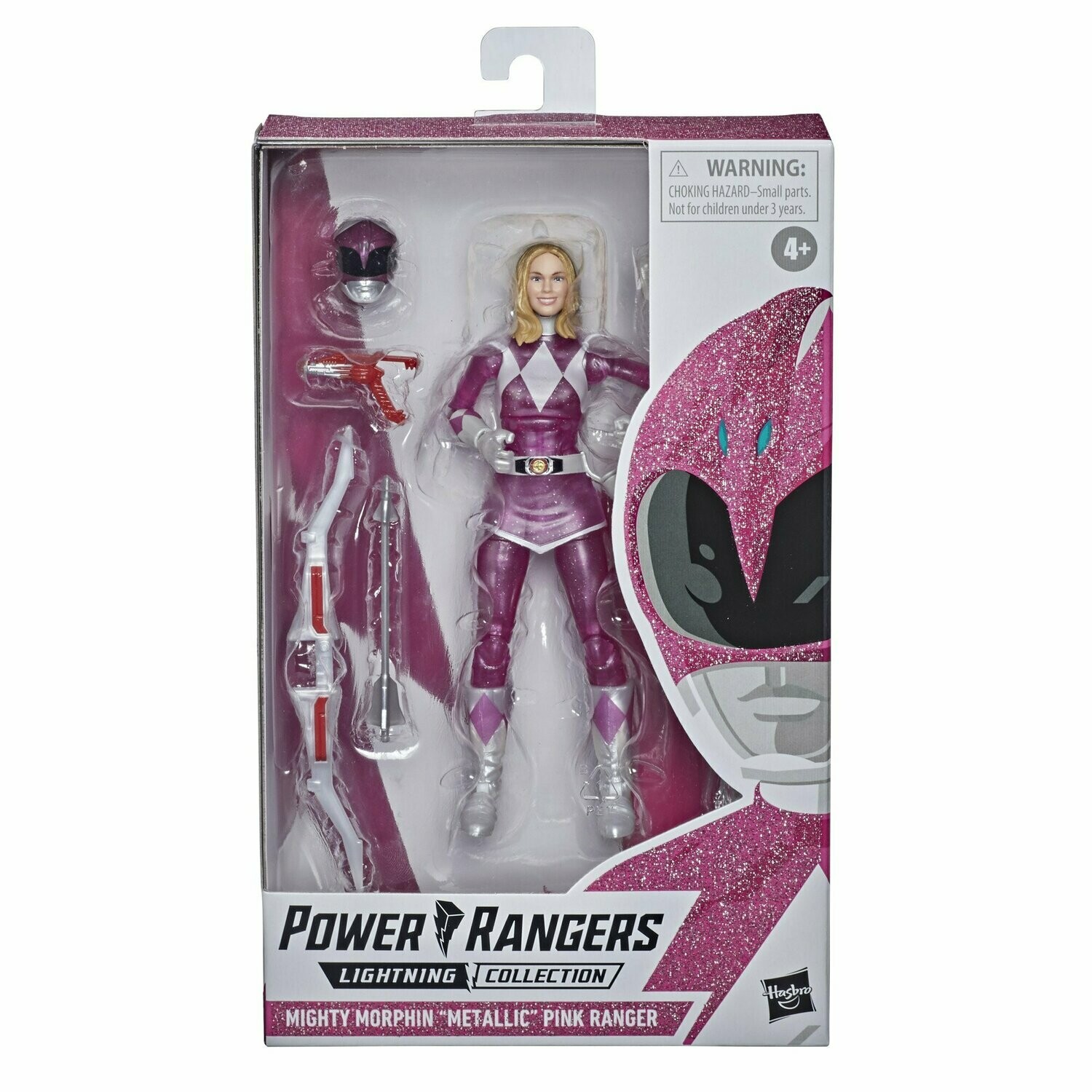 Power Rangers Lightning Collection Mighty Morphin Metallic Armor Pink Ranger Figure (Hasbro Pulse Exclusive)