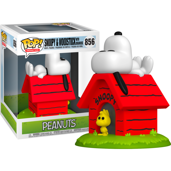 Peanuts - Snoopy &amp; Woodstock with Doghouse Deluxe Pop! Vinyl Figure