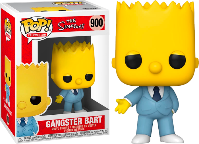 The Simpsons - Bart Gangster Pop! Vinyl Figure