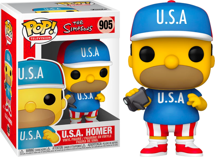 The Simpsons - Homer USA Pop! Vinyl Figure