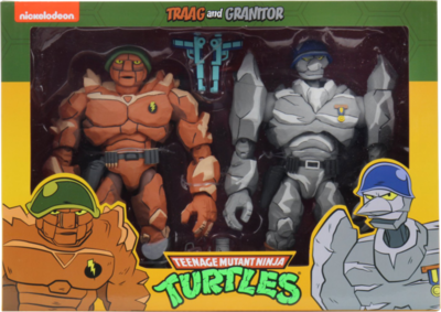 ​Teenage Mutant Ninja Turtles (1987) - Traag &amp; Granitor Cartoon Collection 7” Scale Action Figure 2-Pack