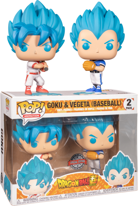 Dragon Ball Super - Goku &amp; Vegeta Baseball Pop! Vinyl Figure 2-Pack