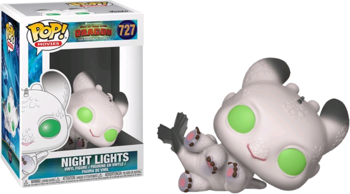 How to Train Your Dragon 3: The Hidden World - Night Lights White &amp; Green Pop! Vinyl Figure