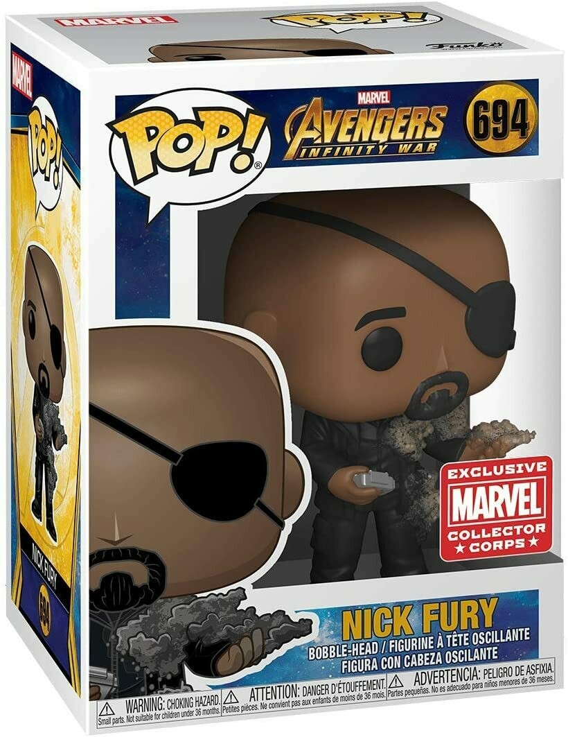 Marvel Collector Corps Exclusive End Credits Nick Fury Pop Vinyl Figure