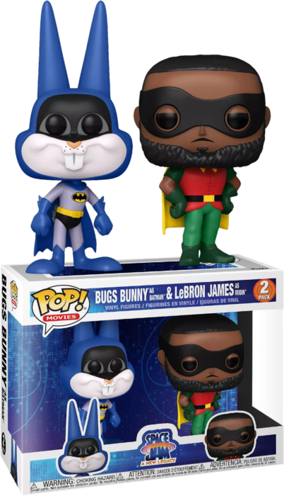 Space Jam 2: A New Legacy - Bugs Bunny as Batman &amp; LeBron James as Robin Pop! Vinyl Figure 2-Pack