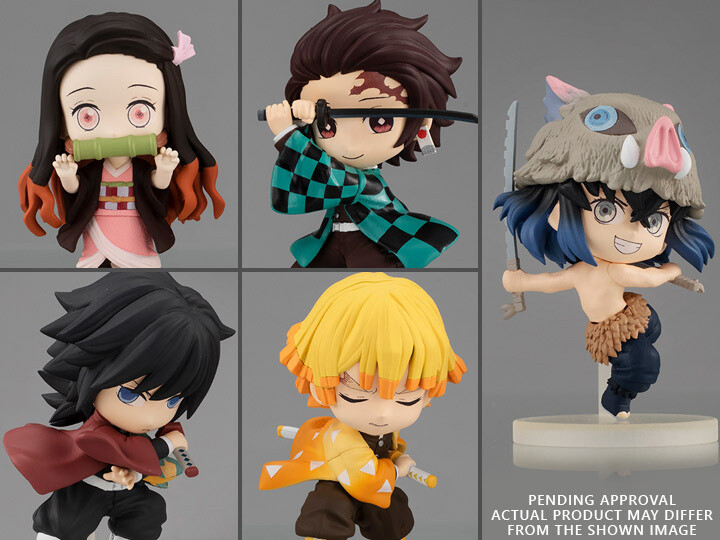 DEMON SLAYER: KIMETSU NO YAIBA - CHIBI MASTERS COMPLETE SET OF 5