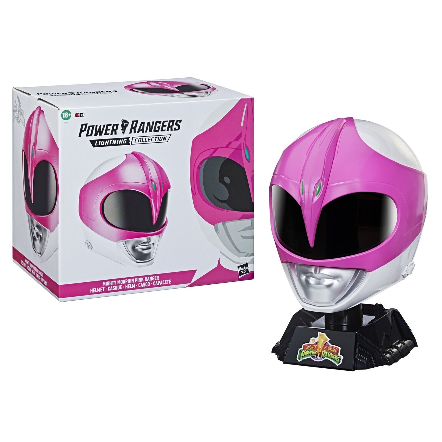 Mighty Morphin Power Rangers Pink Ranger Replica Helmet with Display Stand