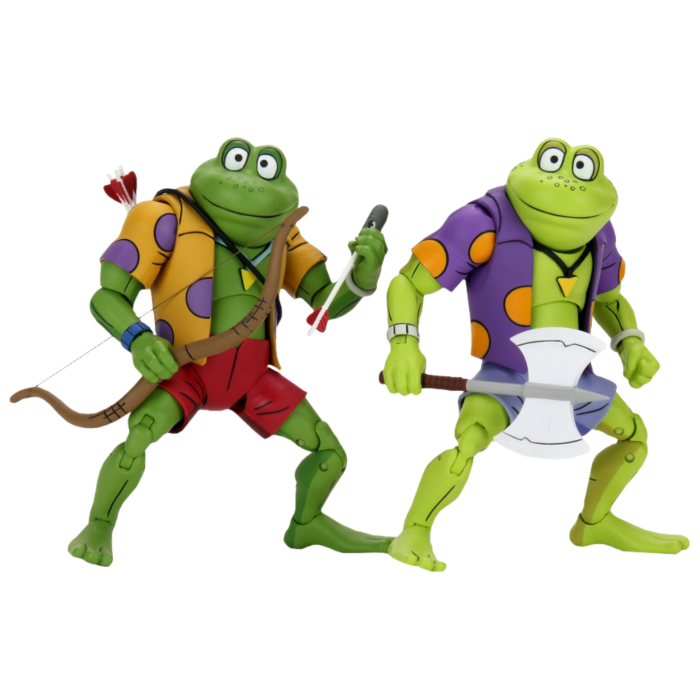 Teenage Mutant Ninja Turtles (1987) - Genghis the Frog &amp; Rasputin the Mad Frog 7” Action Figure 2-Pack