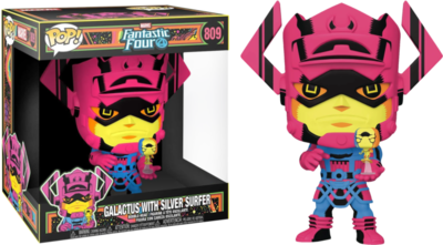 Fantastic Four - Galactus with Silver Surfer Blacklight 10” Pop! Vinyl Figure