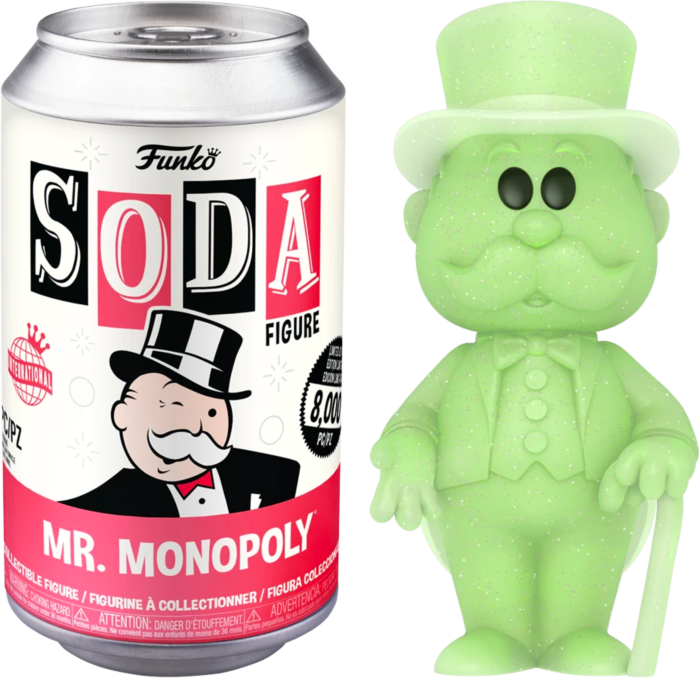 Monopoly - Mr. Monopoly Vinyl SODA Figure in Collector Can (International Edition)