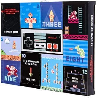 Nintendo Advent Calendar 12 Days socks