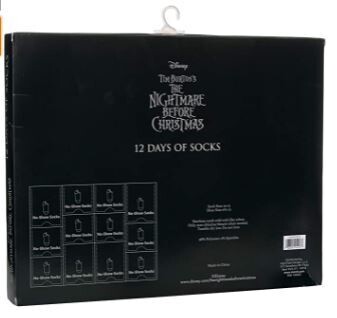 Disney Nightmare Before Christmas 12 Days Socks
