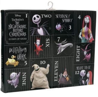 Disney Nightmare Before Christmas 12 Days Socks