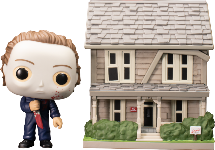 ​Halloween - Michael Myers Blood Splattered with Myers House Pop! Town Vinyl Figure