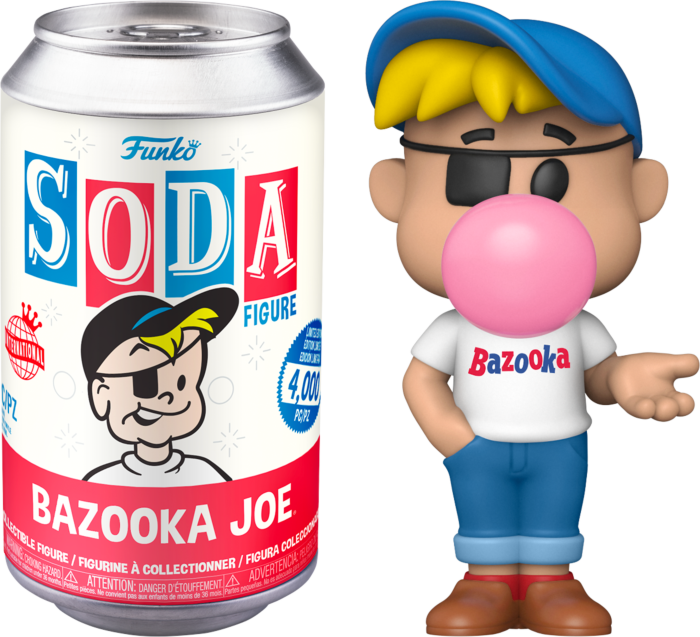 Bazooka - Bazooka Joe Vinyl SODA Figure in Collector Can (International Edition)