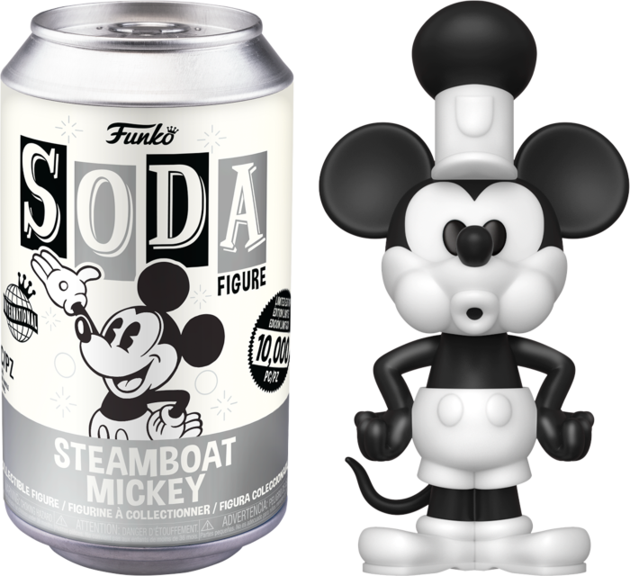 Mickey Mouse - Steamboat Mickey Vinyl SODA Figure in Collector Can (International Edition)