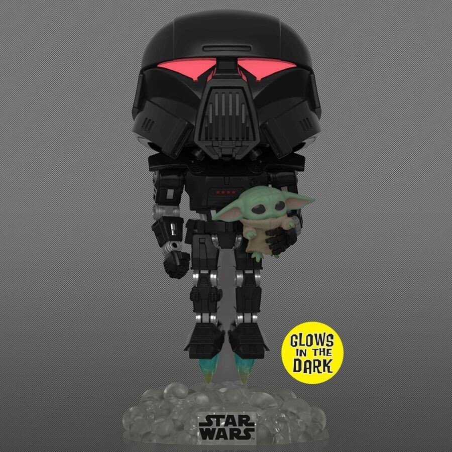 Star Wars: The Mandalorian - Darktrooper & Child Glow Pop! Vinyl Figure